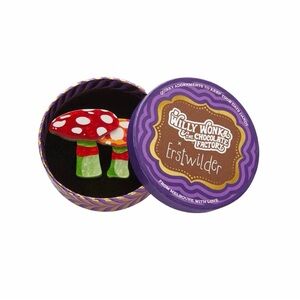 Erstwilder x Willy Wonka Mushroom Brooch Red Green Pinup Retro